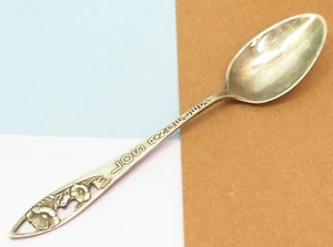 Cucharadita de plata esterlina CM con mango perforado de recuerdo de Los Angeles CA de 14,1 g - Imagen 1 de 8