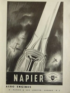 4/1951 PUB NAPIER & SON SABRE AERO ENGINE ORIGINAL AD - Picture 1 of 1