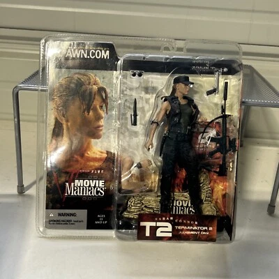 Sarah Connor Action Figure 2002 McFarlane Movie Maniacs Terminator T2  Unopened! - Image 1 of 4
