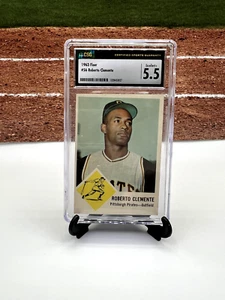 1963 Fleer #56 Roberto Clemente CSG 5.5 Pittsburgh Pirates HOF - Foto 1 di 2