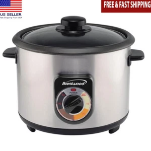 Stainless Steel Rice Cooker Auto Warm Nonstick Pot Timer Measuring Cup Paddle US - Picture 1 of 9
