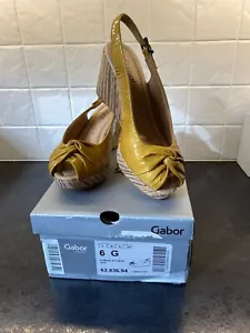 GABOR LADIES WEDGE HEELED SANDALS SIZE 6. BRAND NEW IN BOX. - Picture 1 of 6