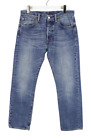 Levi's 501 Jeans Uomo W32/L30 Jeans Bottoni Fly Dritto Per Baffi Blu