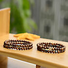 6/8MM Wood Beads Hematite Cross Geometry Healing Balance Charm Mens Bracelets