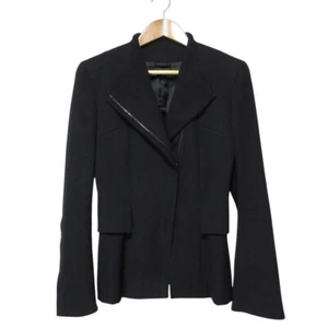 Gucci Tom Ford Period Wool Zip-Up Jacket 38 Black Luxs Luxes from Japan - Picture 1 of 12