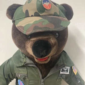 Bear Forces Of America US Army Teddy Bear Plush 20 inch Parachute Jumper - Picture 1 of 13