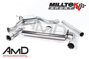 Milltek Mk7 Golf GTi Cat Back Exhaust with Polished GT100 Tips 3" EC APPROVED - Picture 1 of 2
