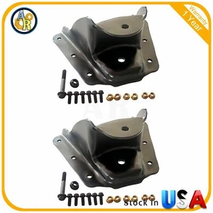 2pcs Rear Forward Leaf Spring Bracket Kit For 92-00 GMC C3500 Chevrolet C3500 - Picture 1 of 3
