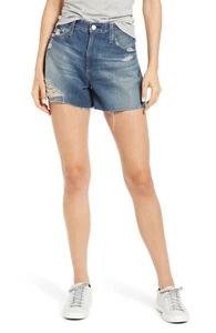 AG Adriano Goldschmied Alexxis High Rise Wedgie Cutoff Denim Short size 31 NWT - Picture 1 of 10
