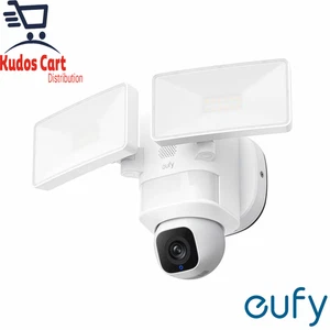 eufy Floodlight Cam E30 Überwachungskamera Außen integrierte Beleuchtung keine monatlichen Gebühren - Bild 1 von 12