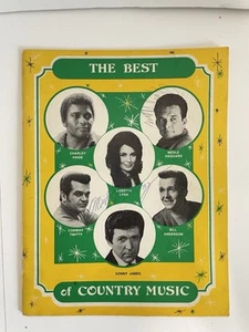 Il meglio della musica country Hello Darlin' Publications Johnny Paycheck autografo - Foto 1 di 10