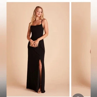 Birdy Grey ASH DRESS CREPE BLACK Medium BRIDESMAID WEDDING Maxi - Image 1 of 4