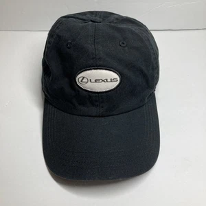 Lexus Cap Hat Black Adjustable Strap Back Classic Cut Car Logo Embroidered - Picture 1 of 19