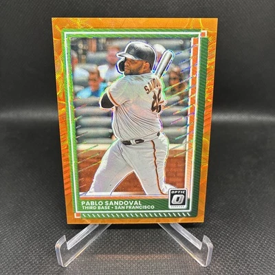 Óptica Panini Donruss 2025 - Pablo Sandoval - refractor de mira naranja/79! #95 Foto 1 de 2