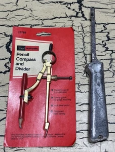 Vintage Craftsman 9-3768 Bleistift Kompass Neu im Karton & enges Viertel Bügelsäge Werkzeug 9-35481 - Bild 1 von 8