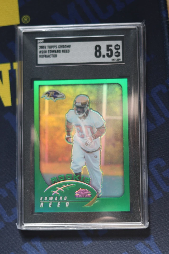 2002 Topps Chrome #208 Ed Reed Refractor SGC 8.5 ROOKIE - Image 1 of 1