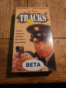 Tracks Betamax Tape Factory Sealed Dennis Hopper Dean Stockwell Rare Format - Picture 1 of 6