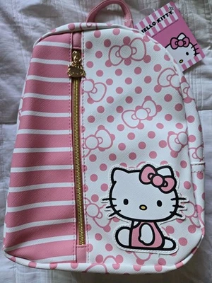 Mini mochila Hello Kitty rosa/blanco NUEVA Foto 1 de 4