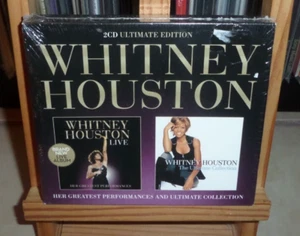 WHITNEY HOUSTON 2CD ULTIMATE EDITION LIVE & ULTIMATE COLLECTION SO EMOTIONAL - Picture 1 of 5