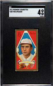 1911 T205 Tris Speaker Red Sox SGC 4 Piedmont Back