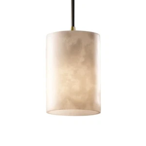 Justice Design Clouds Mini 1-LT Pendant, Flat, Antique Brass - CLD-8815-10-ABRS - Picture 1 of 1