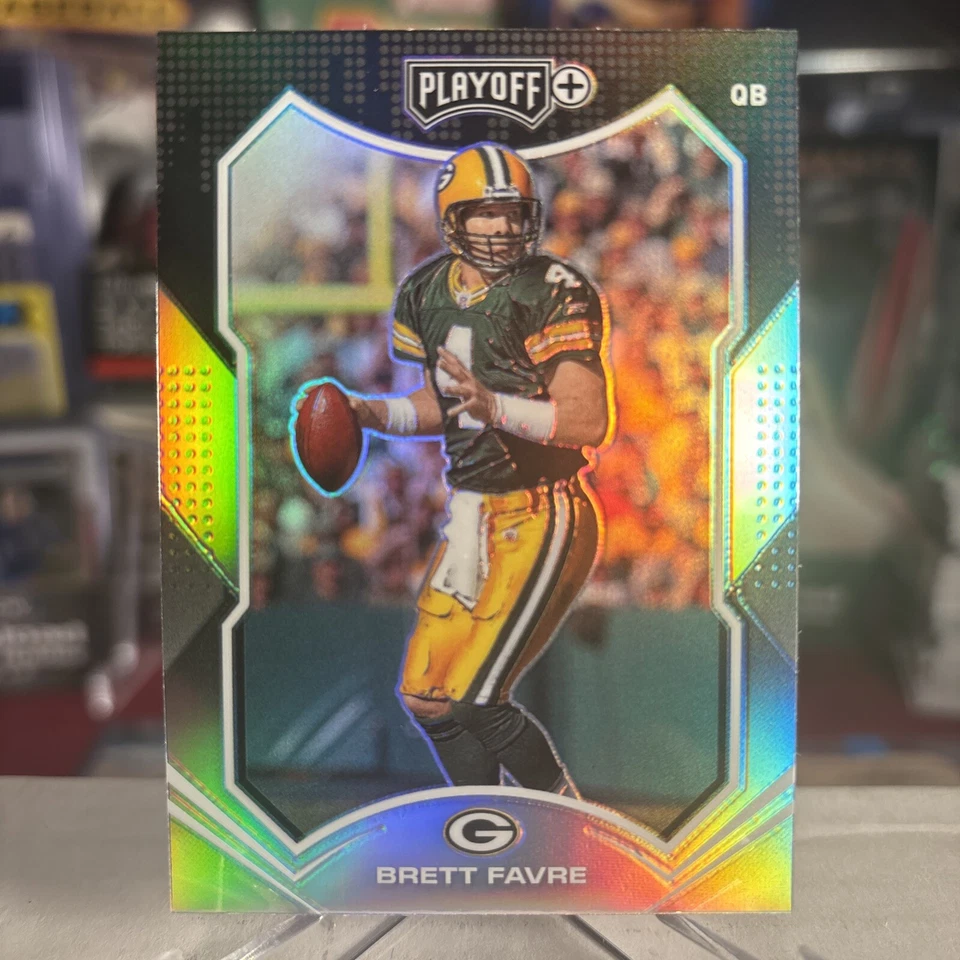 2021 Panini Playoff Brett Favre RARE Silver Prizm Holo HOF SSP ⭐️ MINT - Image 1 of 2