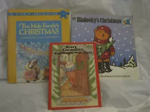 Vintage 1969-80's~Lot of 3~ Christmas Books ~Bialosky Kitty Mole~LBDFE - Foto 1 di 11