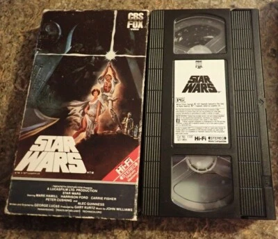 Vintage Star Wars Red Label VHS Tape A New Hope 1984 Catalog 1130  - Image 1 of 3