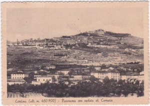 CORTONA - AREZZO - PANORAMA CON VEDUTA DI CAMUCIA - VIAGG. 1951 -81926- - Picture 1 of 1