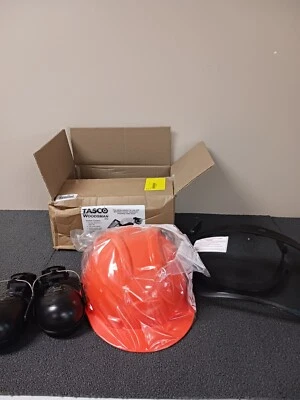 Sombrero duro de ala delantera Tasco 100-06030, tipo 1, clase E, trinquete (6 puntos), naranja Foto 1 de 4