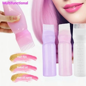 Root Comb Applicator Bottles with Graduated Scale Hairstyling Tool Hairdressing - Picture 1 of 18