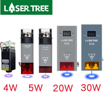 LASERTREE 4W 5W 20W 30W 40W 60W Optical Power Laser Cutting Engraver Module Head