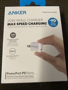 Anker - Powerport PD Nano 20W USB-C Wall Charger for all Apple Samsung Max Speed