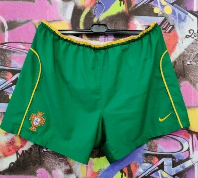 Pantalones cortos de fútbol de la selección nacional de fútbol Portugal 2002 2003 Nike para hombre talla XL Foto 1 de 4