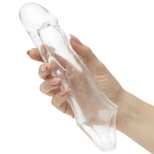 Lovehoney Penis Sleeve Extender - Mega Mighty +2" Clear Enlarger - Waterproof - Picture 1 of 7