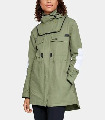 $400.00 Under Armour UAS-04 Chaquetas para mujer de gran tamaño de nailon-algodón verde XS Foto 1 de 3