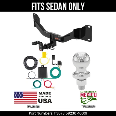 Enganche de remolque para BMW 328i 12-13 4 pines cable 178" bola ajuste sedán curva 2 k 1,25" Foto 1 de 4