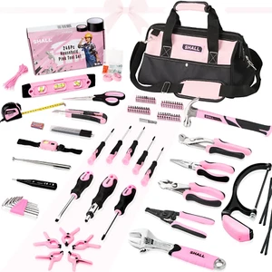 246-Piece Pink Tool Set for Home Women with Large Tool Bag Organizer - Picture 1 of 7