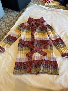 Gymboree Autumn Highlands size 9 stripe sweater duster GB 4 - Picture 1 of 2