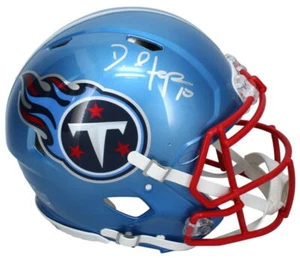 DeAndre Hopkins Autographed Titans Flash Authentic Speed Helmet Beckett - Picture 1 of 3