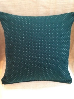 Cushion cover Made In Forest Green, Jacquard Spot - Image 1 of 2