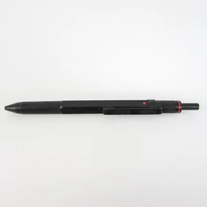 Bolígrafo vintage Rotring 600 Trio negro mate azul rojo y lápiz moleteado - Imagen 1 de 8
