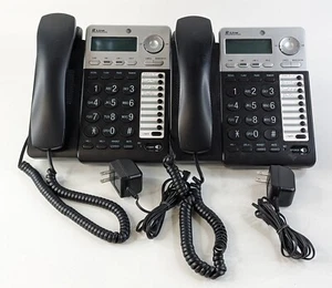 (2) AT&T 2-liniowy przewodowy identyfikator dzwoniącego srebrny czarny testowany ML17929 - Zdjęcie 1 z 7