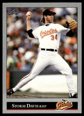 Hoja #465 1992 Storm Davis Baltimore Orioles Foto 1 de 2