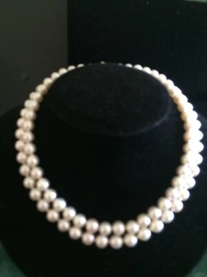 Double Strand Pearl Necklace - Image 1 of 3