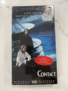 Contact (VHS 1998) Jodie Foster Matthew McConaughey BRAND NEW SEALED Watermark - Picture 1 of 6