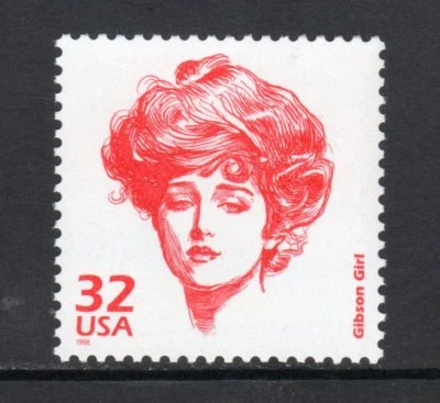 US Celebrate the Century, Gibson Girl - 3182m, Lot of 3 MNH - Image 1 of 2