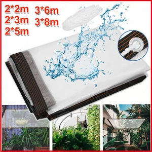 Wasserdicht Transparente Plane mit Ösen Abdeckplane Reißfest Schutzplane Garten - Bild 1 von 72