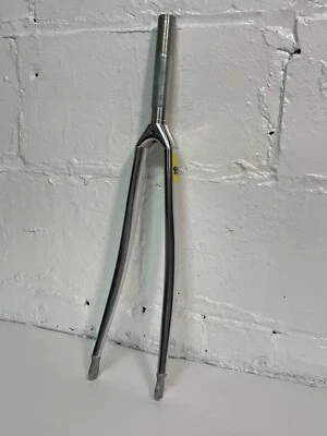 NOS Vitus Dural Aluminum Road Bike Fork 1" Threaded Steerer Yellow Logo 700c - Image 1 of 4