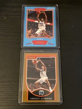 2008-09 Dwight Howard Bowman blue /499 & 2007-08 Bowman bronze /399 (2)card lot